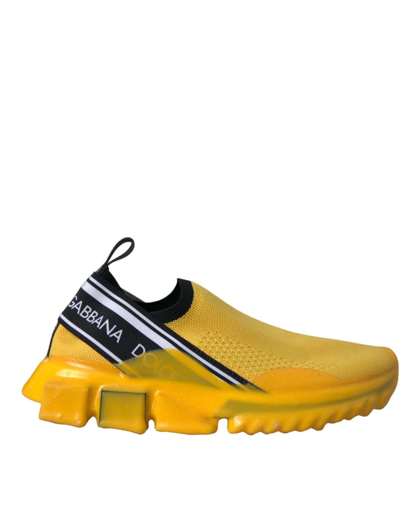 Dolce & Gabbana Yellow Sorrento Slip On Sneakers Women Shoes