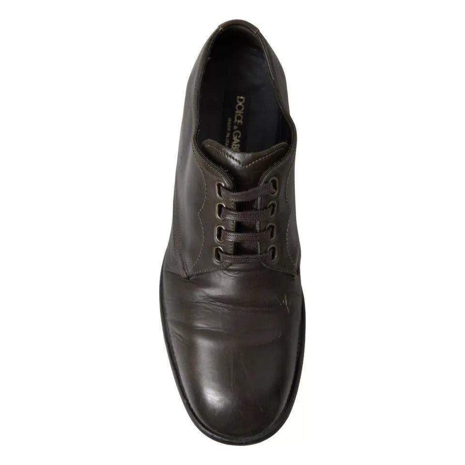 Dolce & Gabbana Green Leather Mens Formal Dress Shoes Dolce & Gabbana