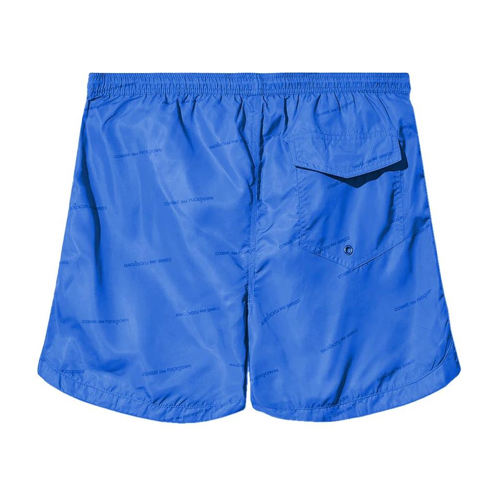 Comme Des Fuckdown Blue Polyester Men's Swimwear Short Comme Des Fuckdown