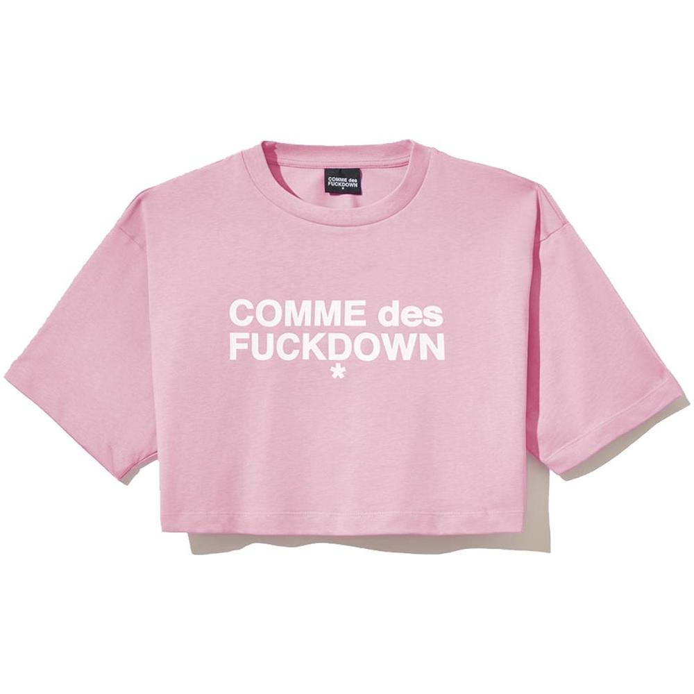 Comme Des Fuckdown Pink Cotton Tops & T-Shirt Comme Des Fuckdown