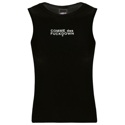 Comme Des Fuckdown Black Cotton Tops & T-Shirt Comme Des Fuckdown