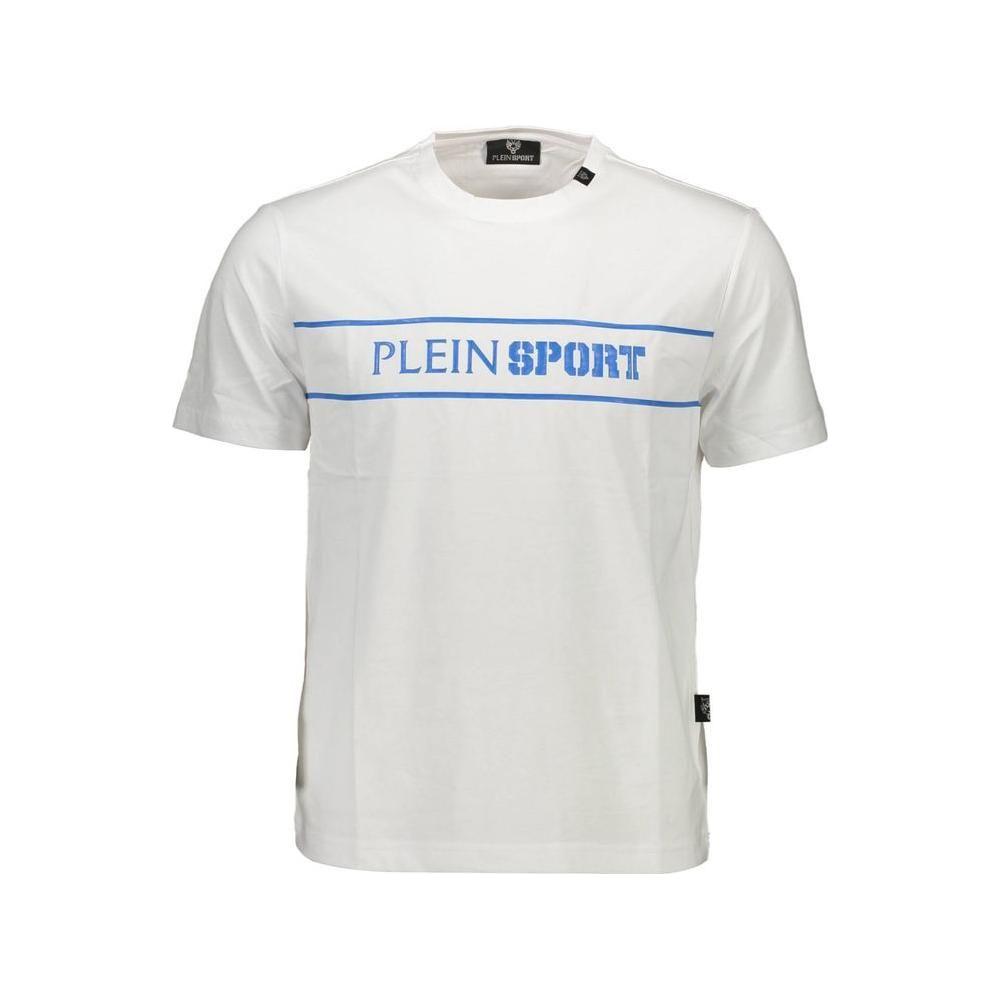 Plein Sport White Cotton Men T-Shirt Plein Sport