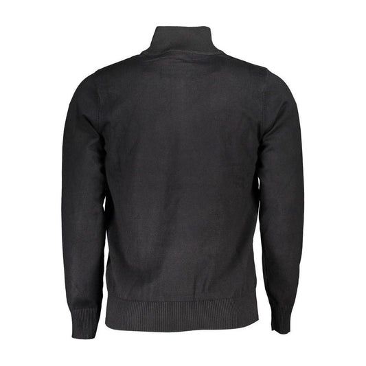 U.S. Grand Polo Elegant Half Zip Sweater with Embroidery Detail U.S. Grand Polo