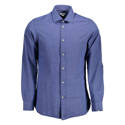 U.S. POLO ASSN. Blue Cotton Men Shirt