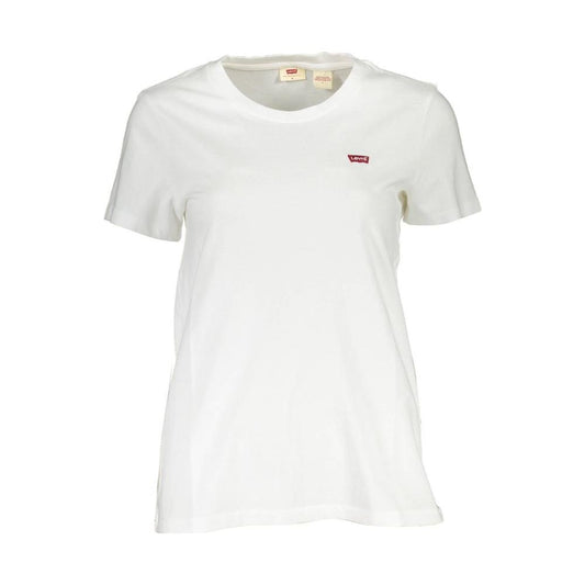 Levi's White Cotton Women Tee Levi's