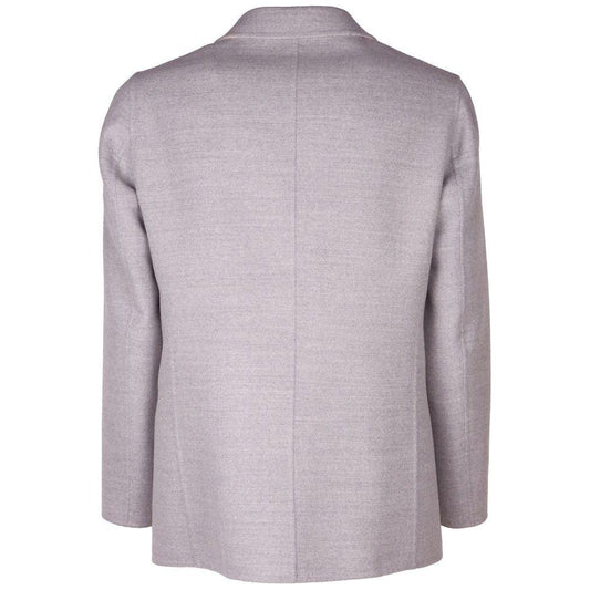 Made in Italy Gray Wool Vergine Blazer Made in Italy