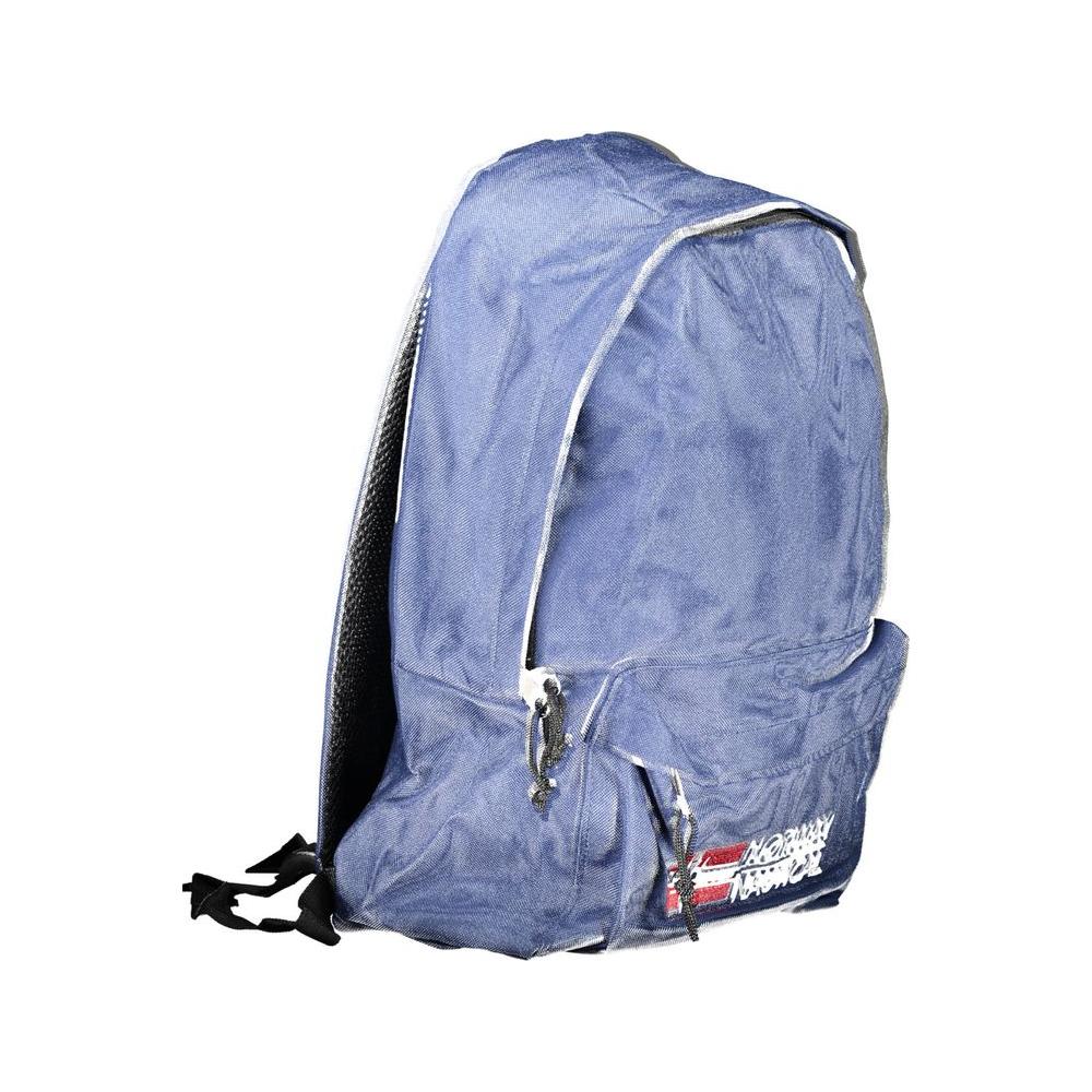 Front view with bag zipped and handles upright.