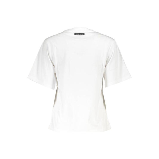 Cavalli Class White Cotton Women T-Shirt Cavalli Class