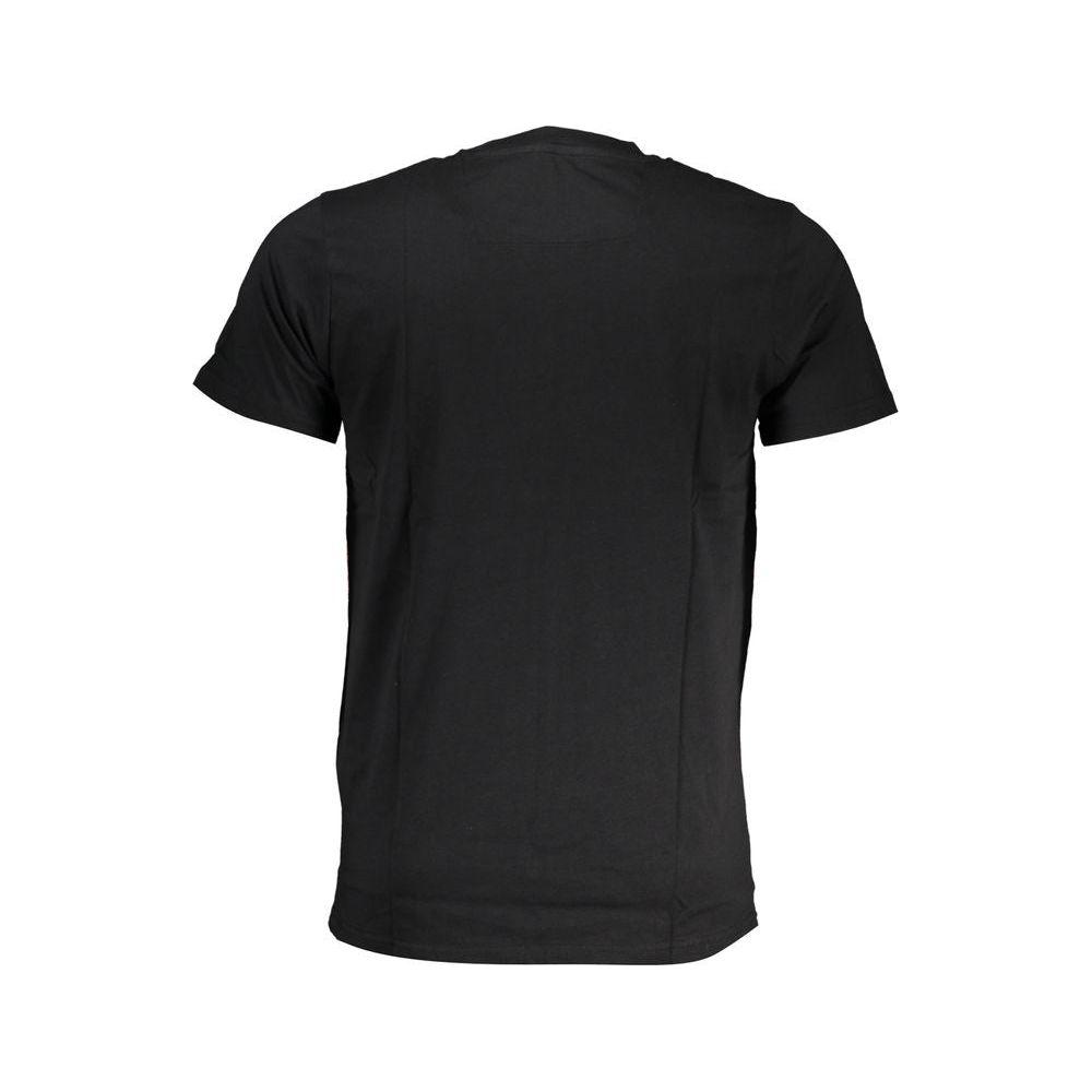 Cavalli Class Black Cotton T-Shirt Cavalli Class