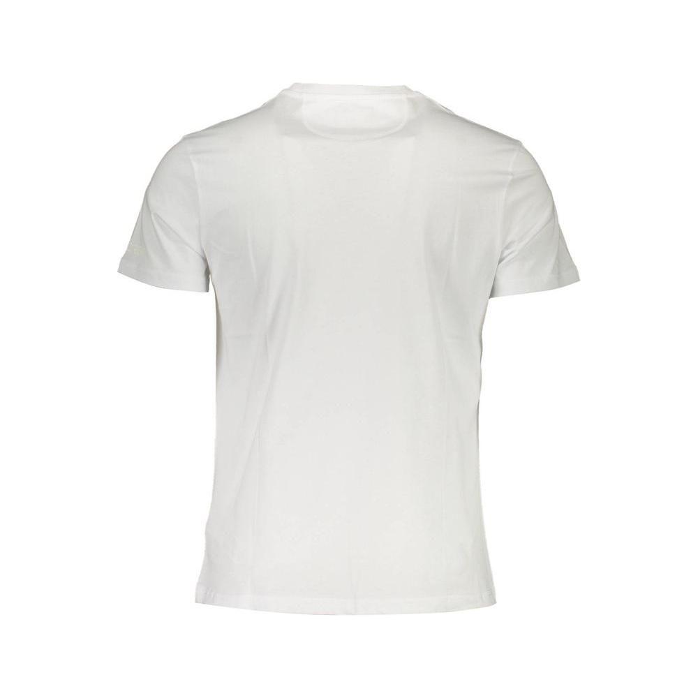 La Martina White Cotton Men T-Shirt La Martina