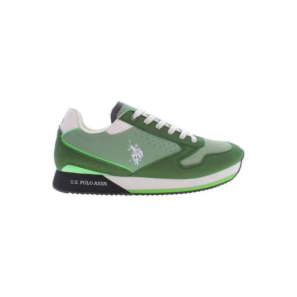 U.S. POLO ASSN. Green Polyester Men Sneaker U.S. POLO ASSN.