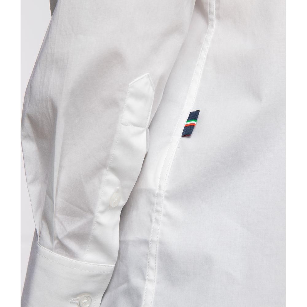 Aeronautica Militare White Cotton Men Shirt Aeronautica Militare