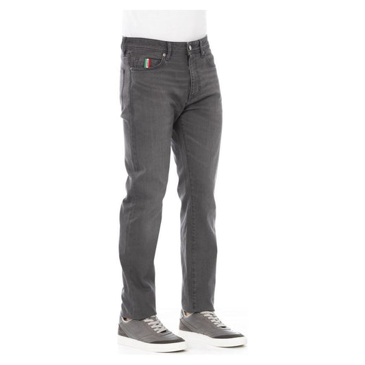 Baldinini Trend Gray Cotton Men Jeans Baldinini Trend