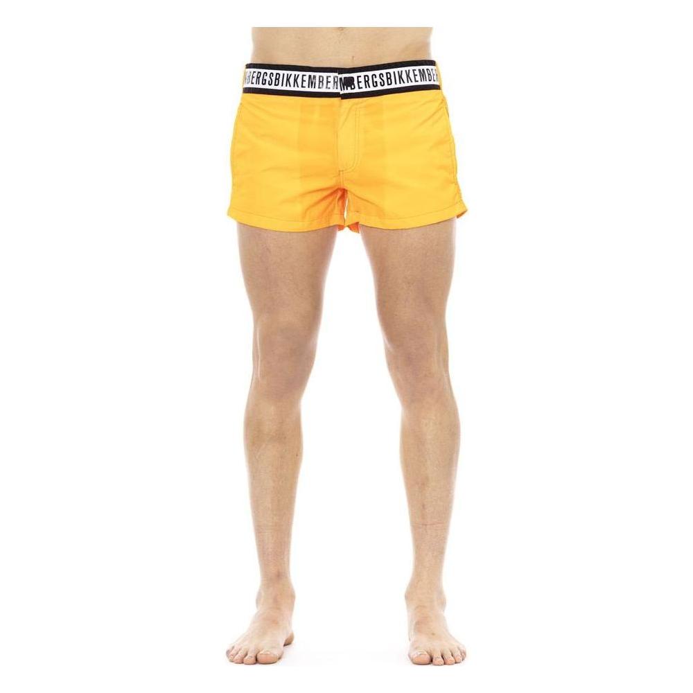 Bikkembergs Orange Polyamide Men Swimwear Bikkembergs