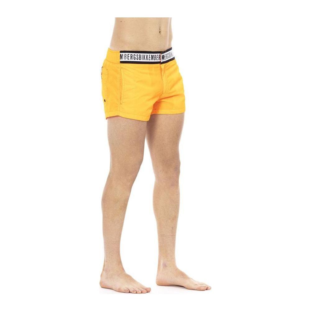 Bikkembergs Orange Polyamide Men Swimwear Bikkembergs