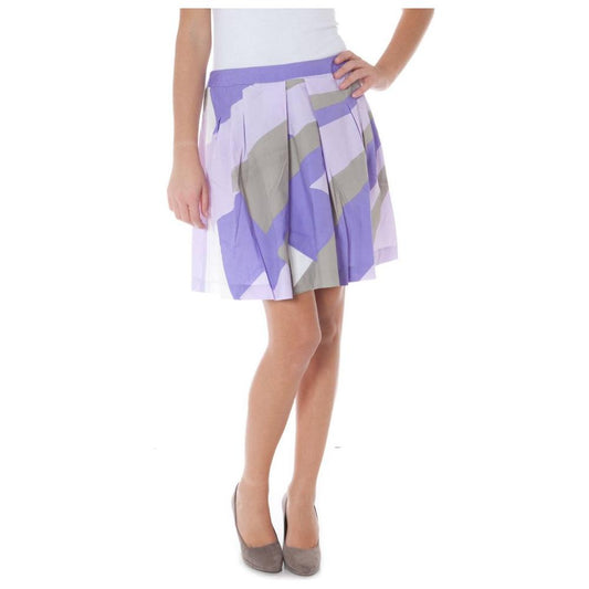 Phard Purple Cotton Skirt Phard