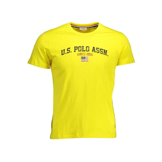 U.S. POLO ASSN. Yellow Cotton Men TShirt