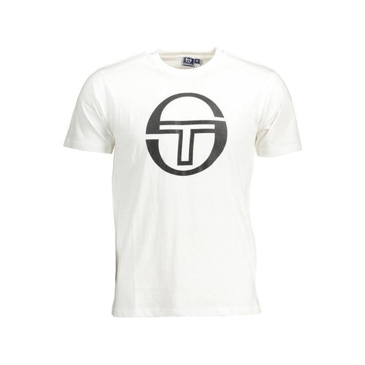 Sergio Tacchini White Cotton T-Shirt Sergio Tacchini