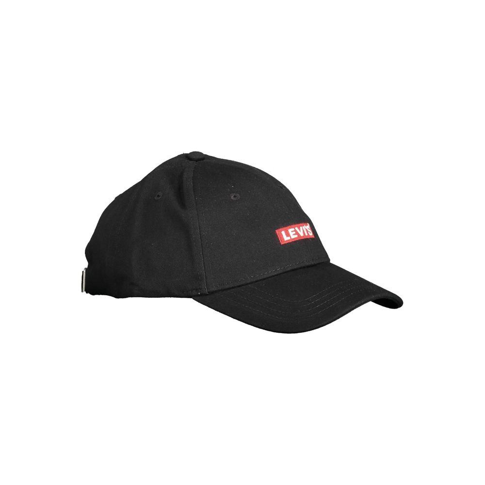 Levi's Black Cotton Men Cap Levi's