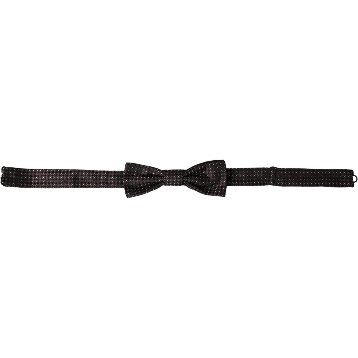 Dolce & Gabbana Brown Fantasy Silk Adjustable Neck Men Papillon Bow Tie Dolce & Gabbana