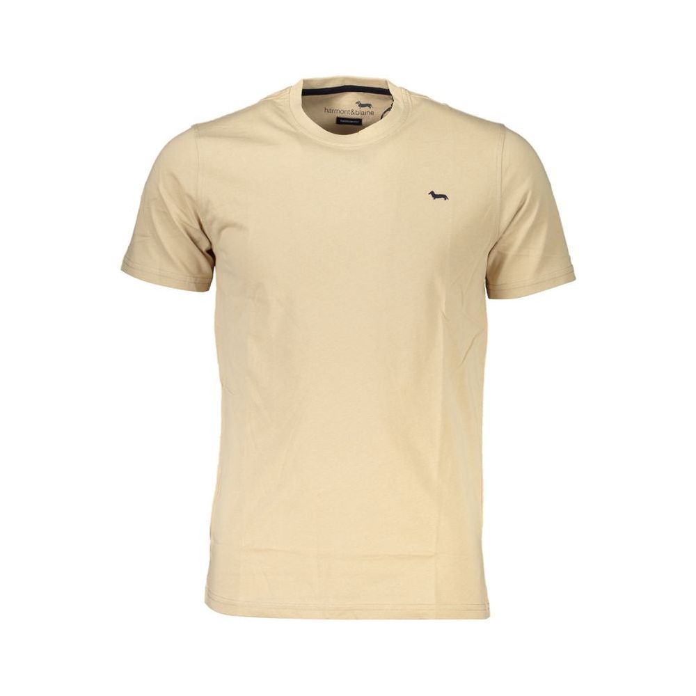 Harmont & Blaine Beige Cotton T-Shirt