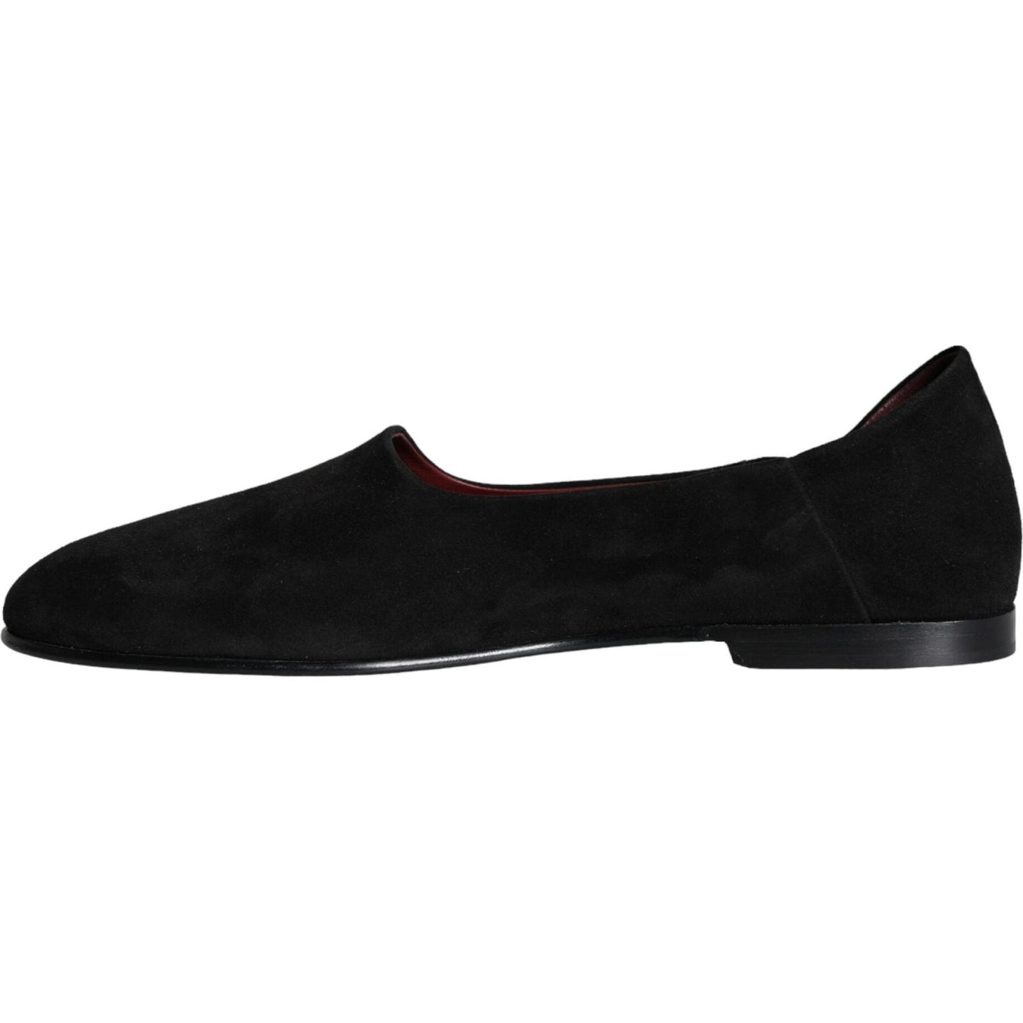 Dolce & Gabbana Black Suede Loafers Formal Slip On Shoes Dolce & Gabbana