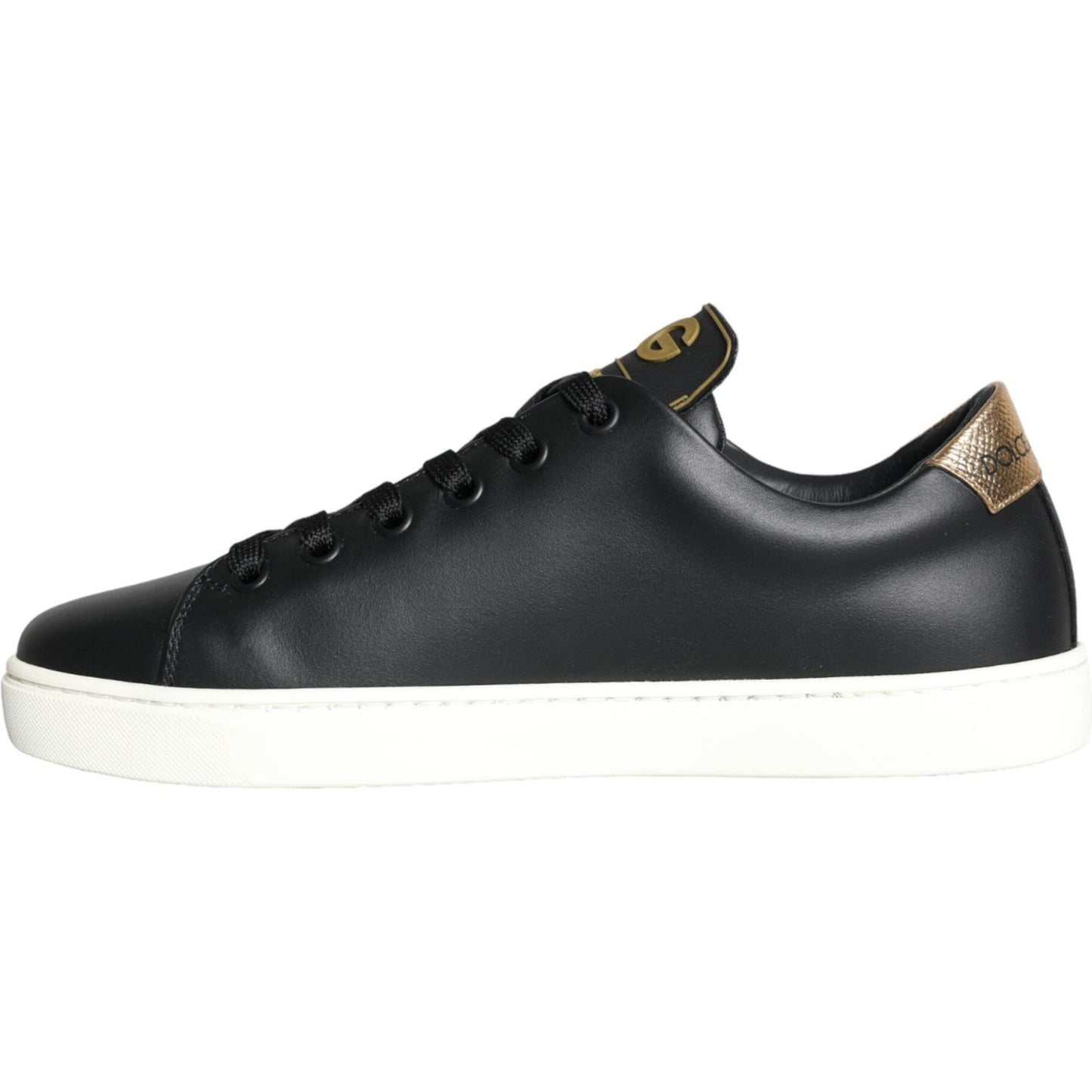 Dolce & Gabbana Black Portofino Sacred Heart Sneakers Shoes Dolce & Gabbana