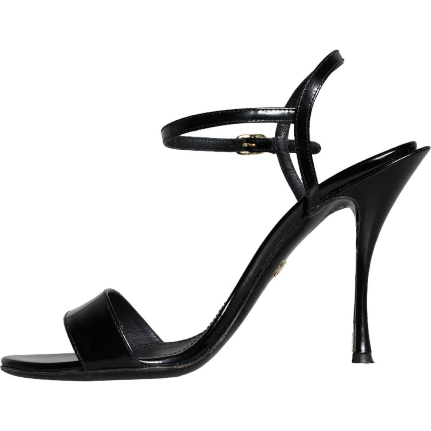 Dolce & Gabbana Black KEIRA Leather Heels Sandals Shoes Dolce & Gabbana