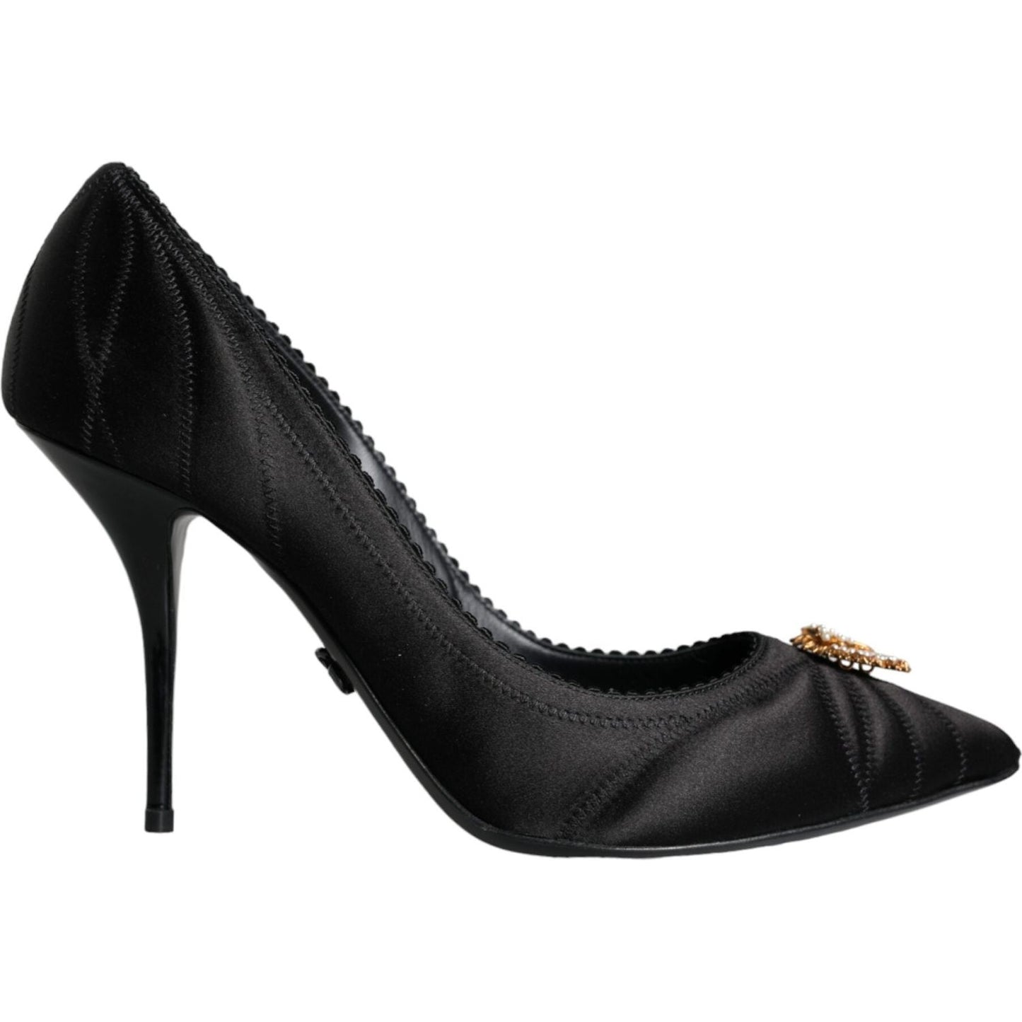 Dolce & Gabbana Black Heart DEVOTION Heels Pumps Shoes Dolce & Gabbana