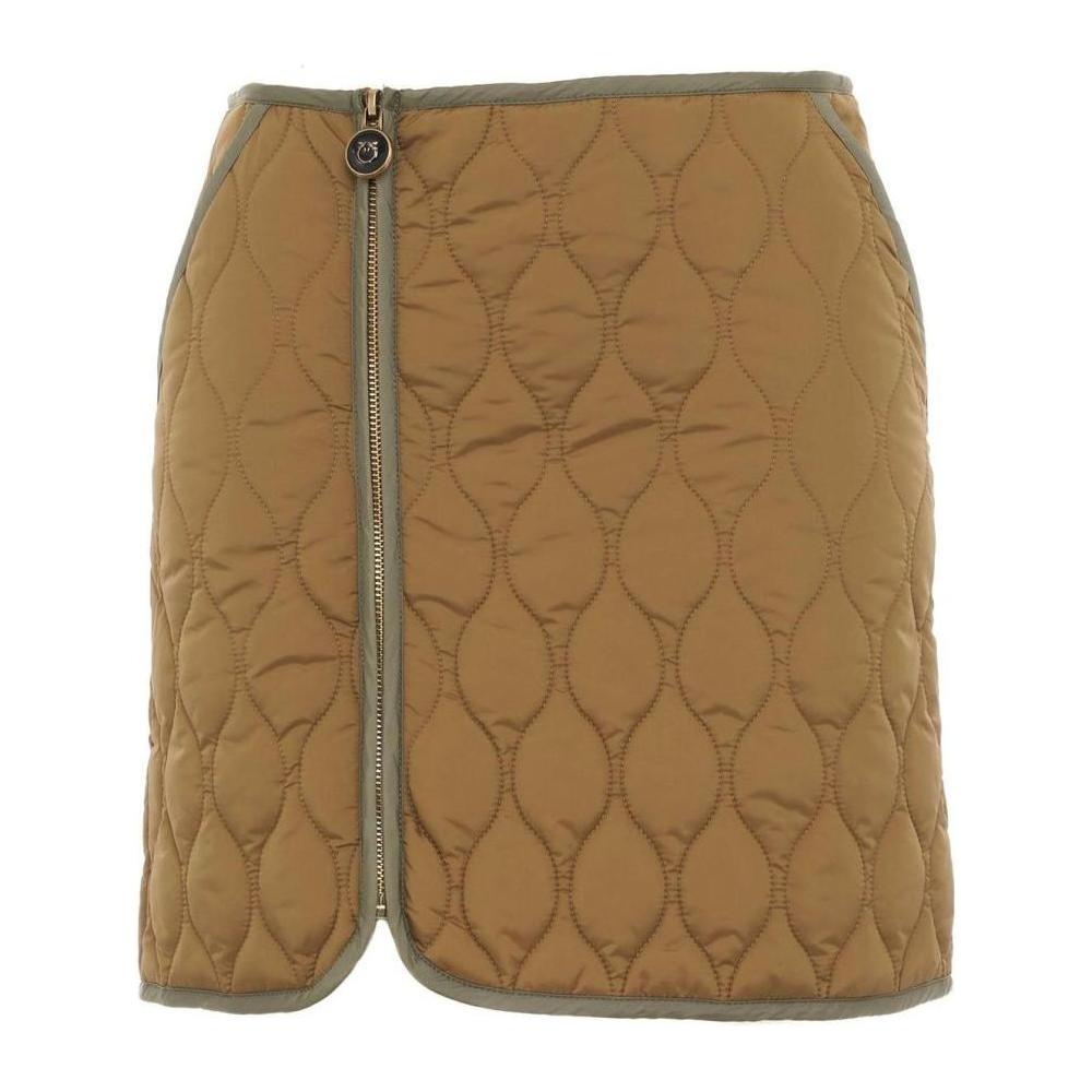 PINKO Brown Nylon Skirt PINKO