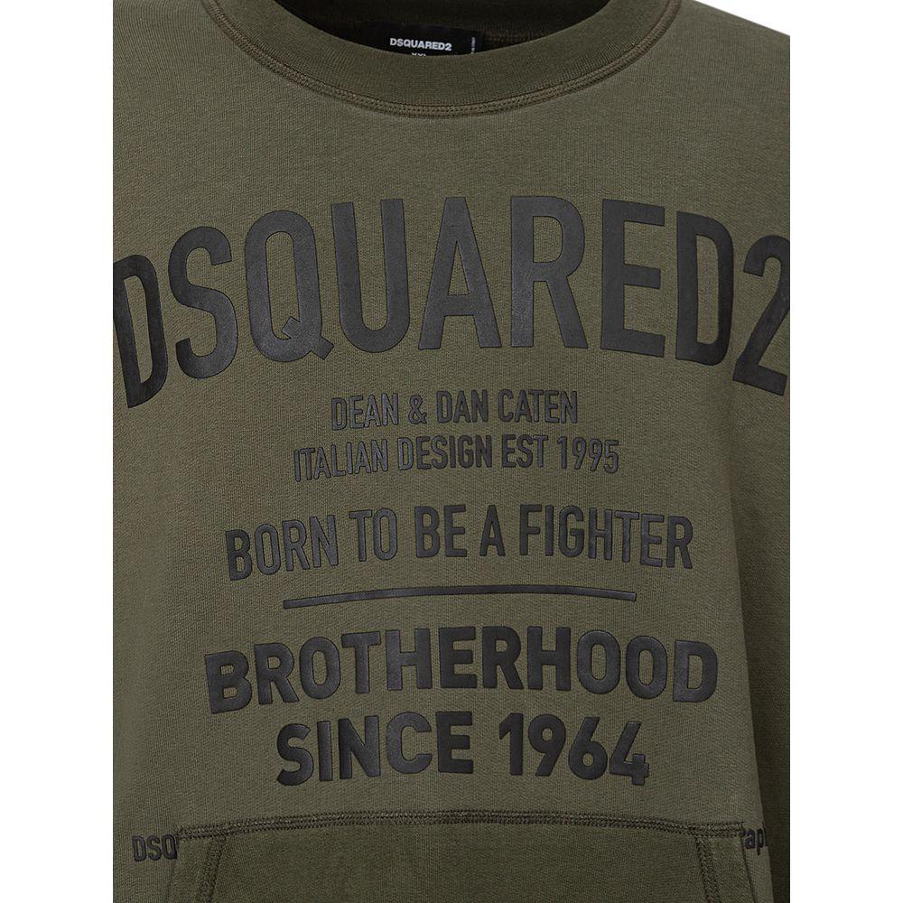 Dsquared² Green Cotton Sweater Dsquared²