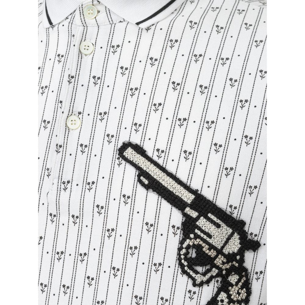 Dolce & Gabbana White Cotton Polo Shirt Dolce & Gabbana