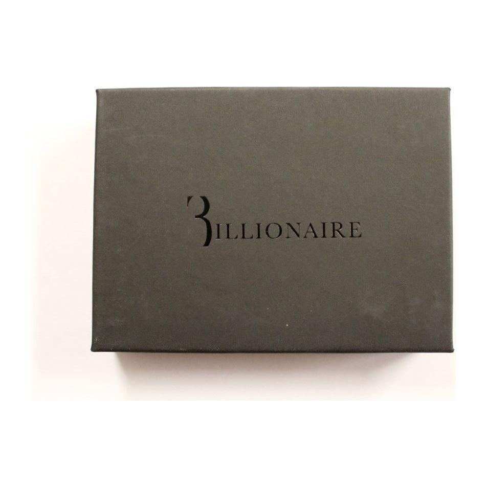 Billionaire Italian Couture Exquisite Black Leather Men's Wallet Wallet Billionaire Italian Couture