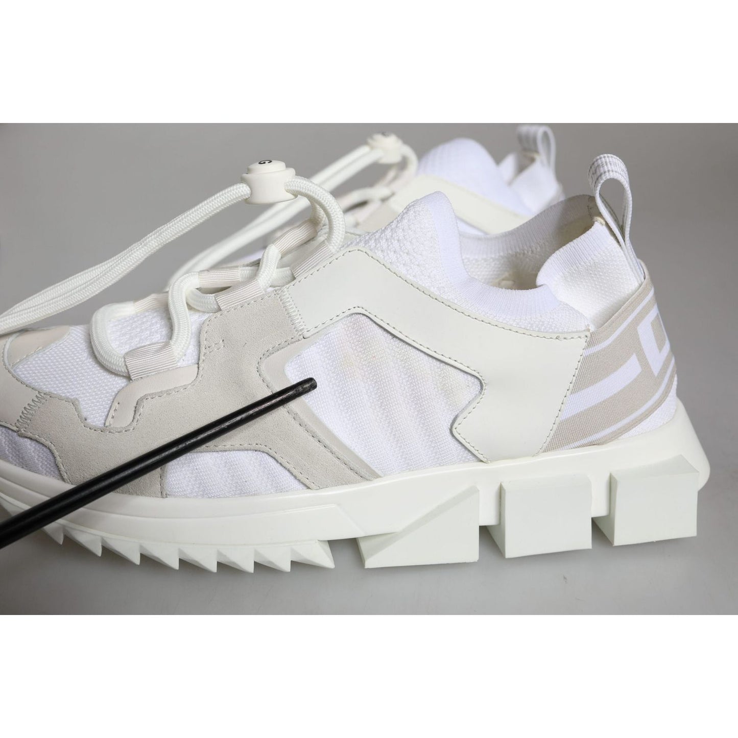 Dolce & Gabbana White Mesh Sorrento Trekking Sneakers Shoes Dolce & Gabbana