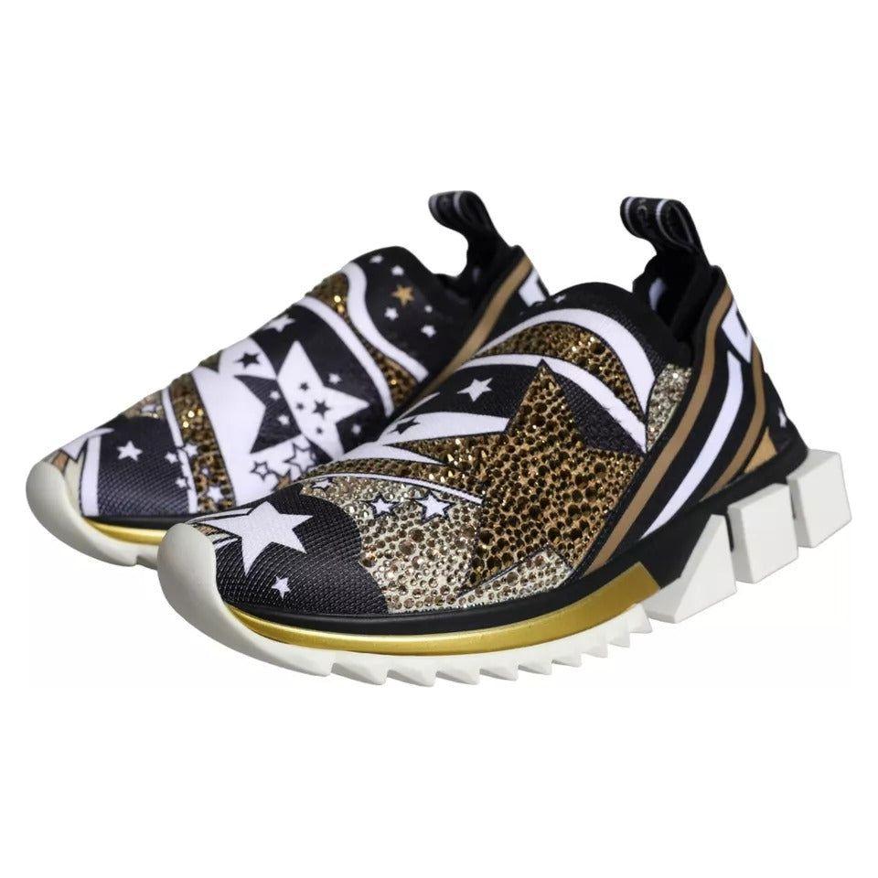 Dolce & Gabbana Multicolor Comet Star Print Sorrento Sneakers Shoes Dolce & Gabbana