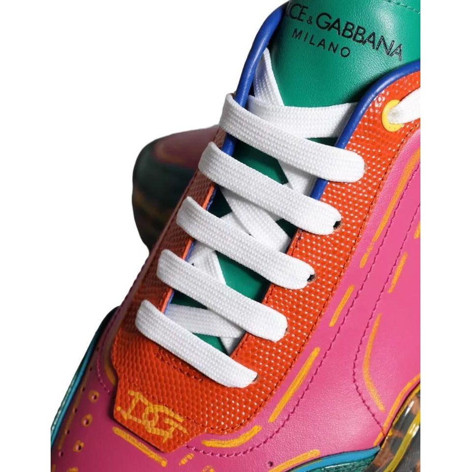 Dolce & Gabbana Multicolor Daymaster Low Top Sneakers Shoes Dolce & Gabbana