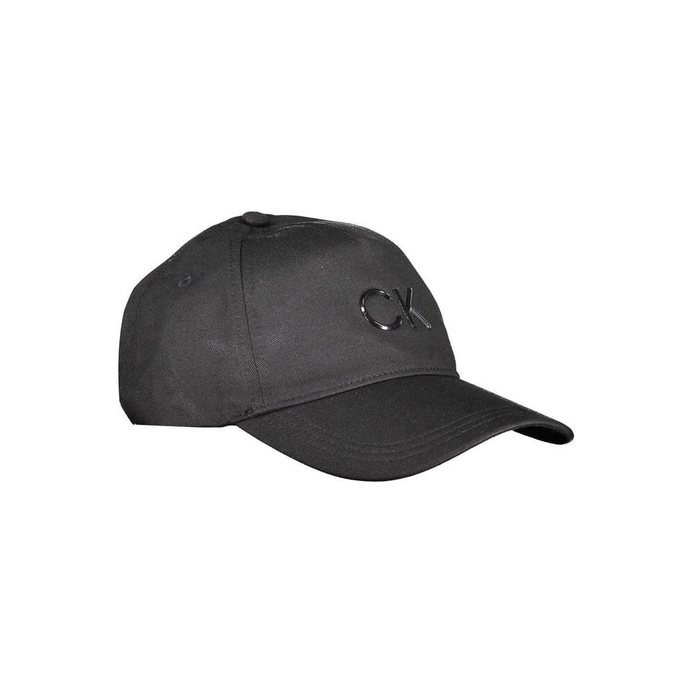 Calvin Klein Black Cotton Hat Calvin Klein