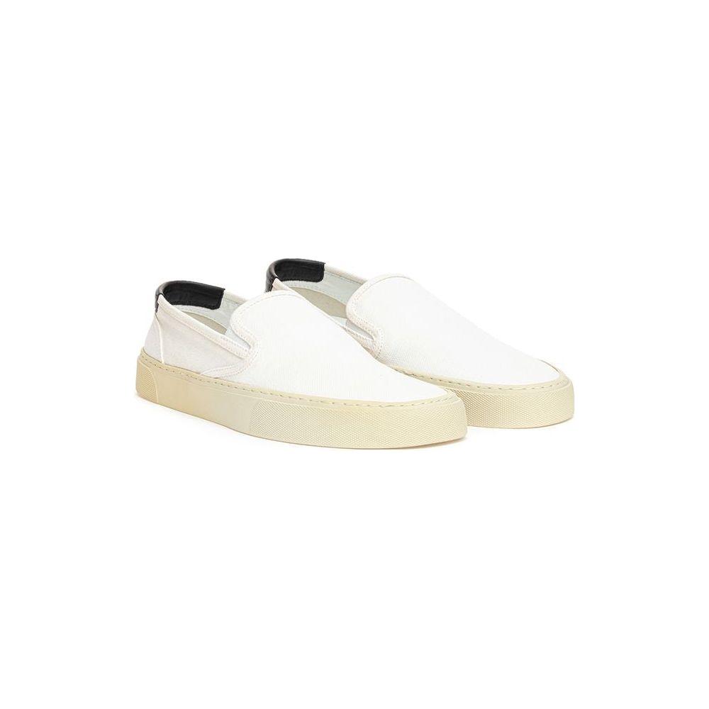 Saint Laurent White Cotton Sneaker Saint Laurent