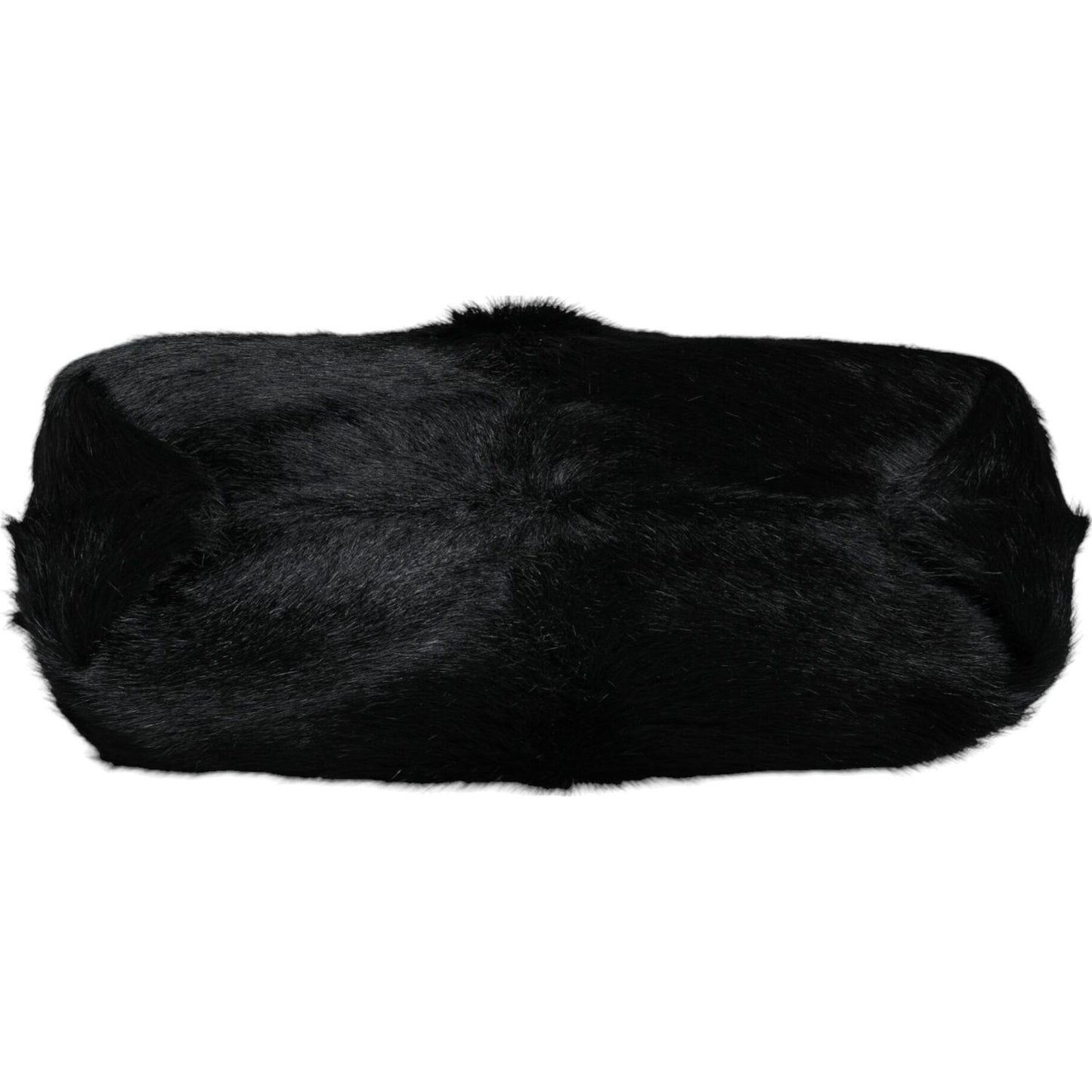 Dolce & Gabbana Black Fur Handbag Clutch Purse Pouch Bag Dolce & Gabbana