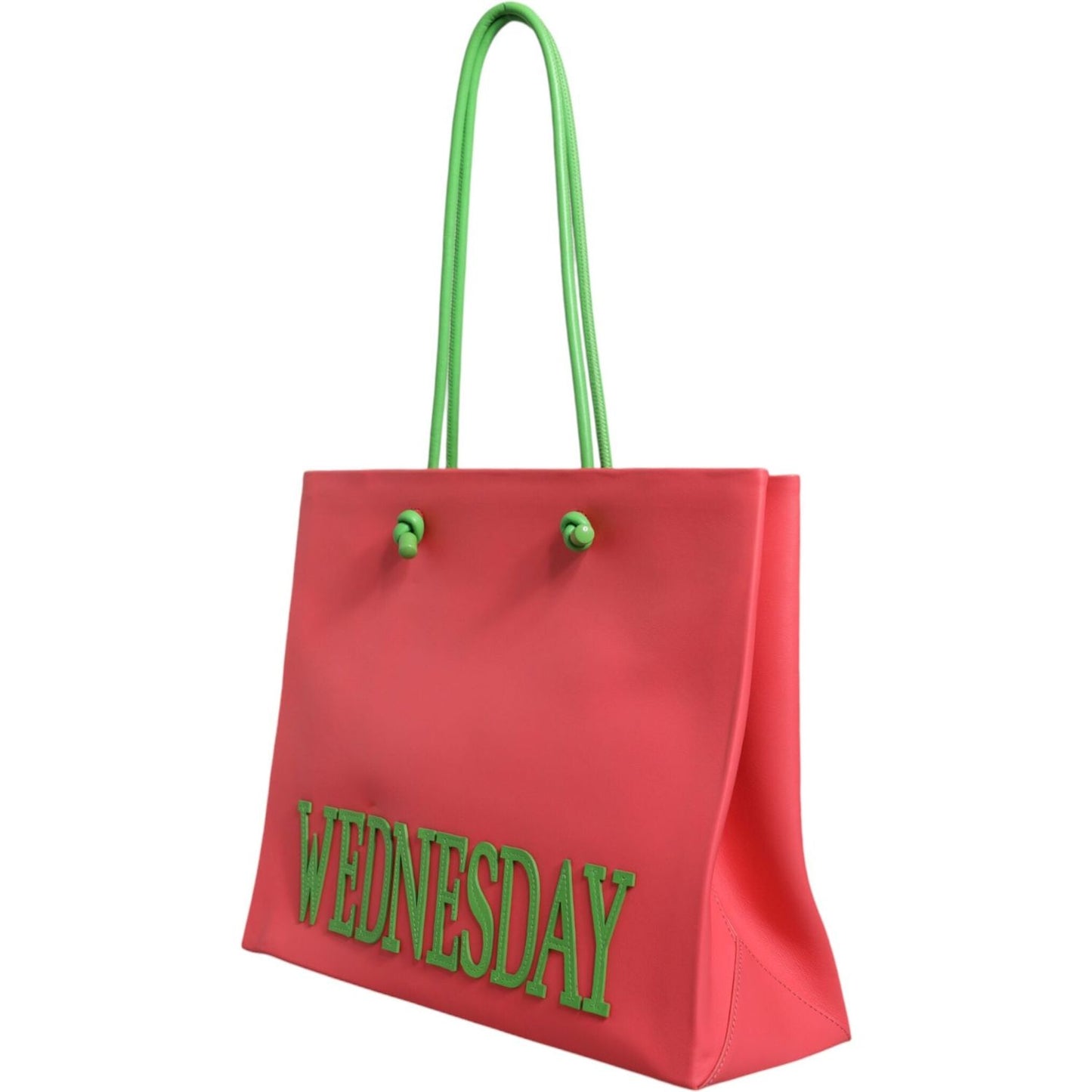 Alberta Ferretti Pink Leather Weekend Wednesday Shopping Tote Bag Alberta Ferretti