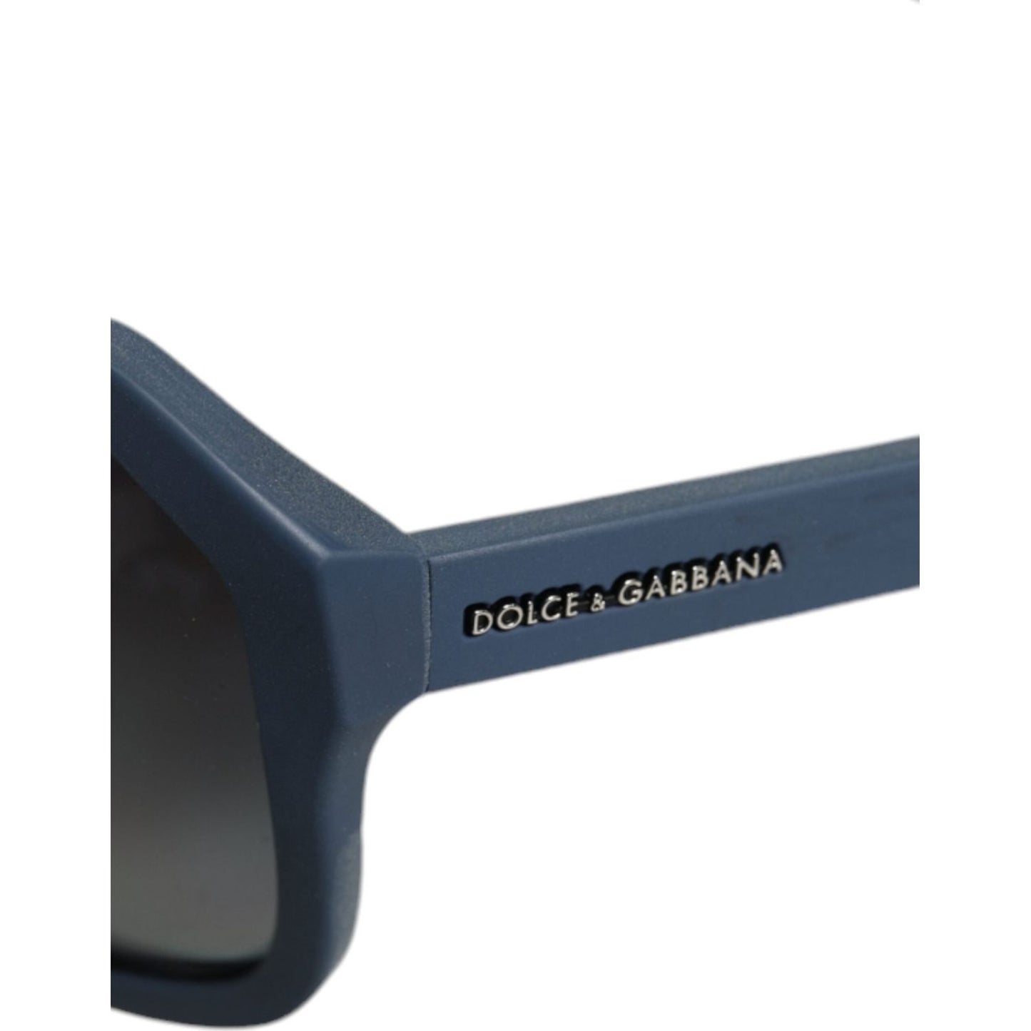 Dolce & Gabbana Blue Metal Frame Rubber Skin Polarized Mirror Lens Sunglasses Dolce & Gabbana