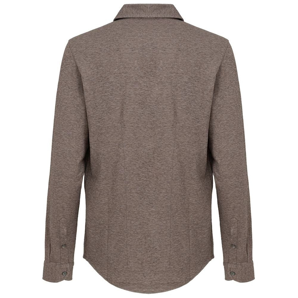 Gran Sasso Beige Cotton Shirt Gran Sasso