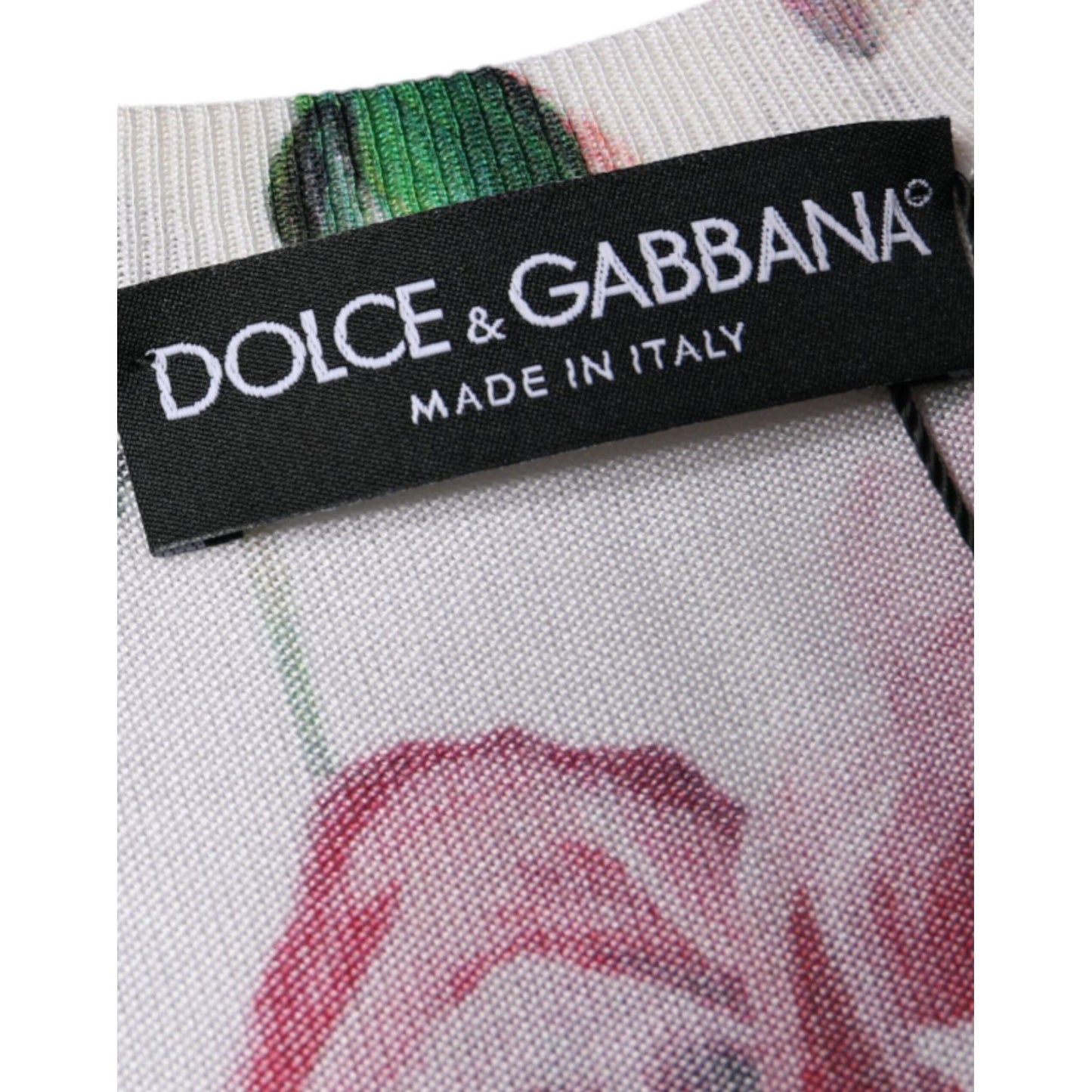 Dolce & Gabbana White Floral Lace Silk Sleeveless Tank Top Dolce & Gabbana