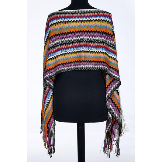 Missoni Multicolor Wool Women Poncho Missoni