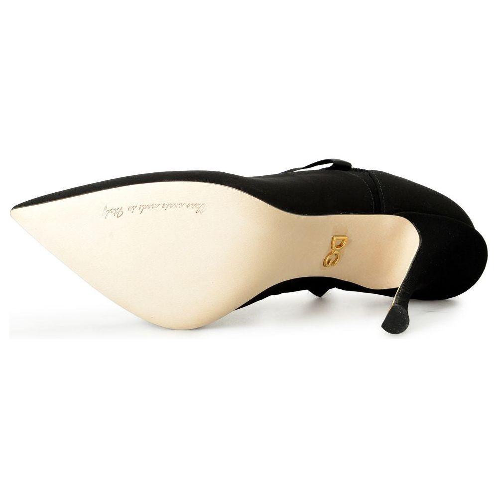 Dolce & Gabbana Black Viscose Pump Dolce & Gabbana