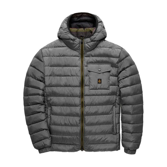 Refrigiwear Gray Nylon Men Jacket Refrigiwear