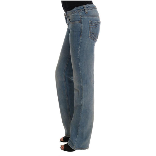 Costume National Chic Classic Fit Straight Blue Jeans Costume National