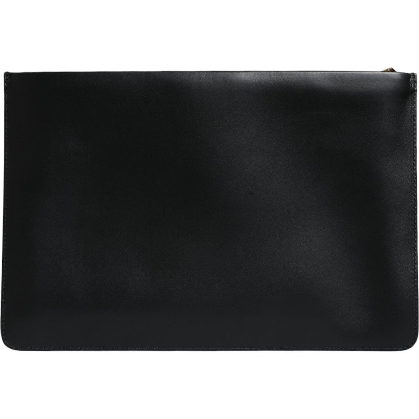 Dolce & Gabbana Black Calfskin Leather Mediterranean Pouch Bag Dolce & Gabbana