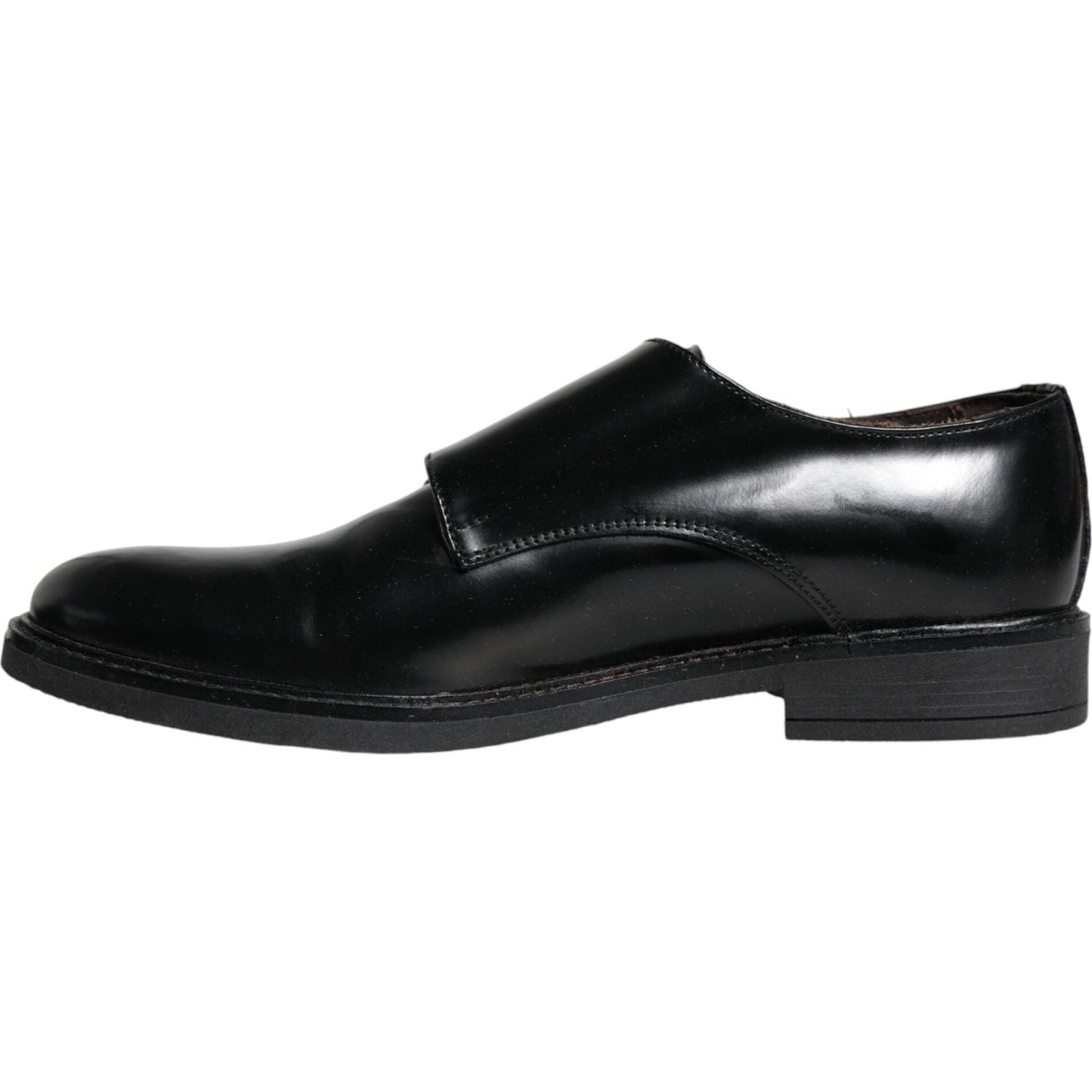 Daniele Alessandrini Black Leather Monk Strap Dress Formal Shoes Daniele Alessandrini