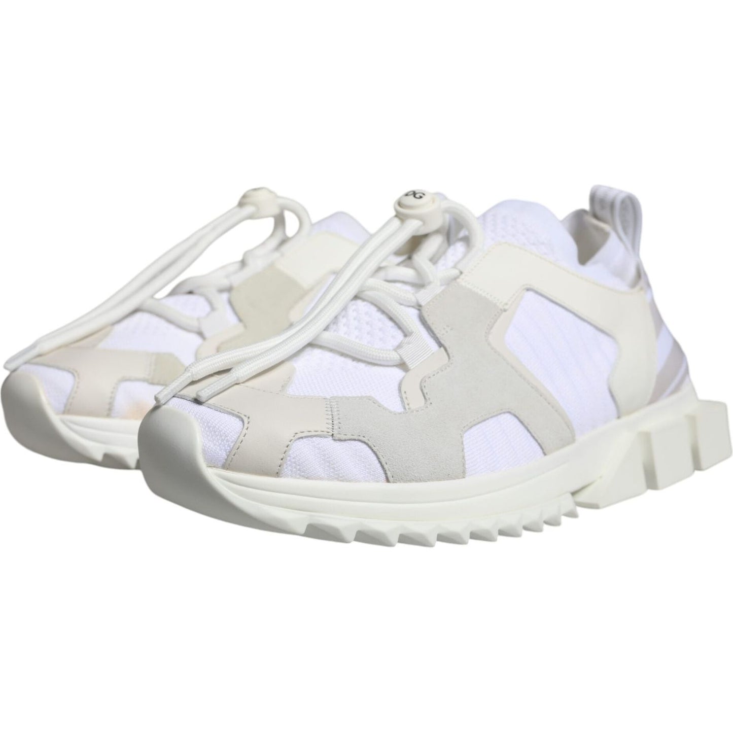 Dolce & Gabbana White Mesh Sorrento Trekking Sneakers Shoes Dolce & Gabbana